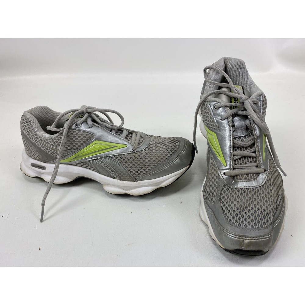 Reebok Womens Size 7 RunTone Action Running Shoes Gray Low Top Lace Up Shoes